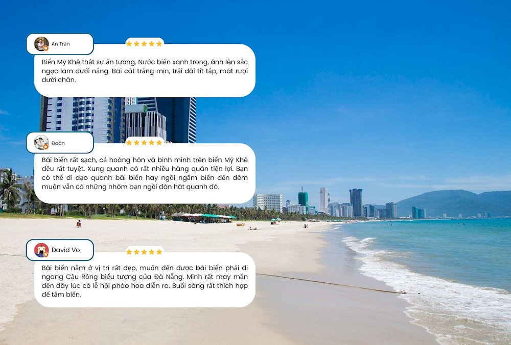 Đánh giá của du khách khi tới biển Mỹ Khê
